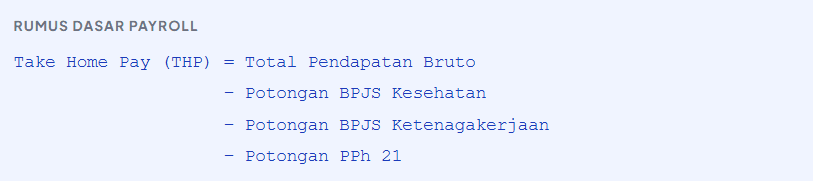 Rumus Dasar Payroll