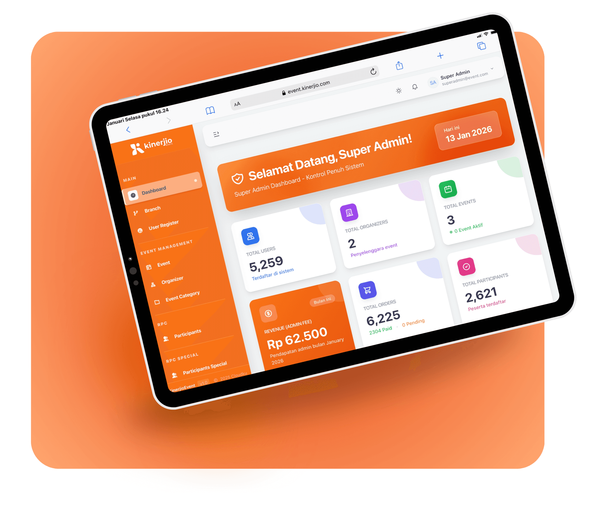 Event Platform Mockup