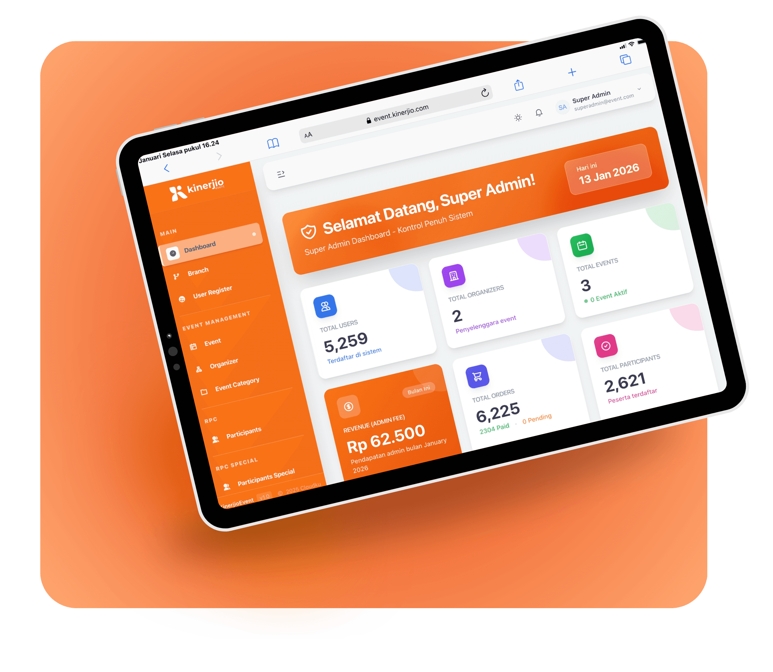 Event Platform Mockup